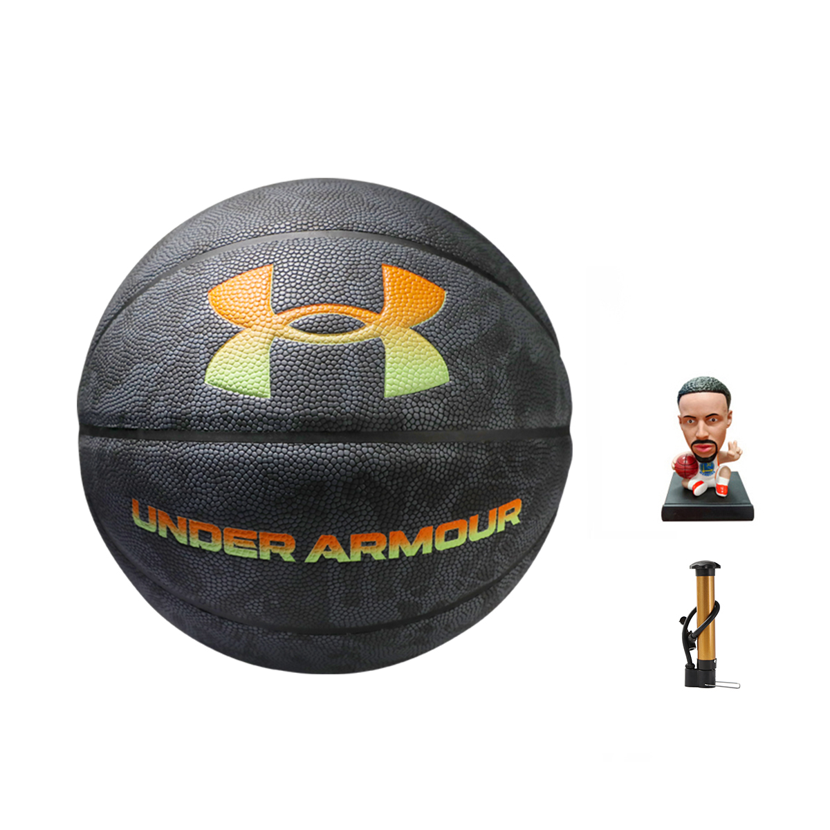 Under Armour GOLD Pu Basketball Slip Resistant Black Size 7 Training Unisex