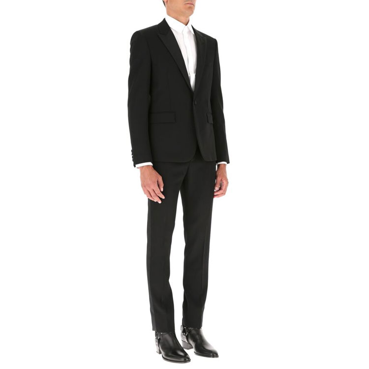 Мужской костюм SAINT LAURENT Wool Suit (черный) — фото 5