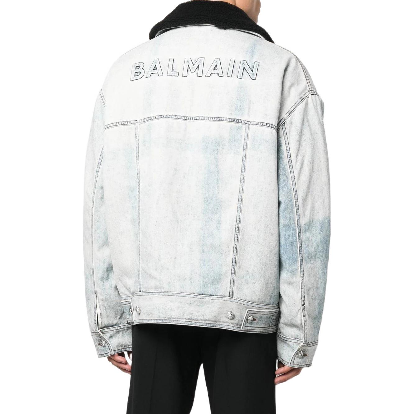 Мужская куртка BALMAIN (синий) — фото 4