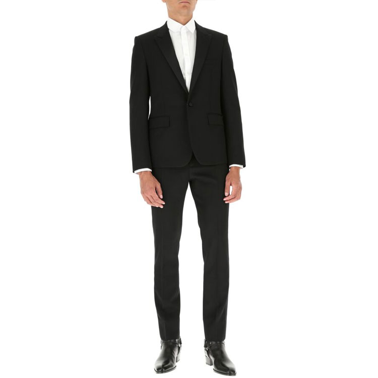 Мужской костюм SAINT LAURENT Wool Suit (черный) — фото 3