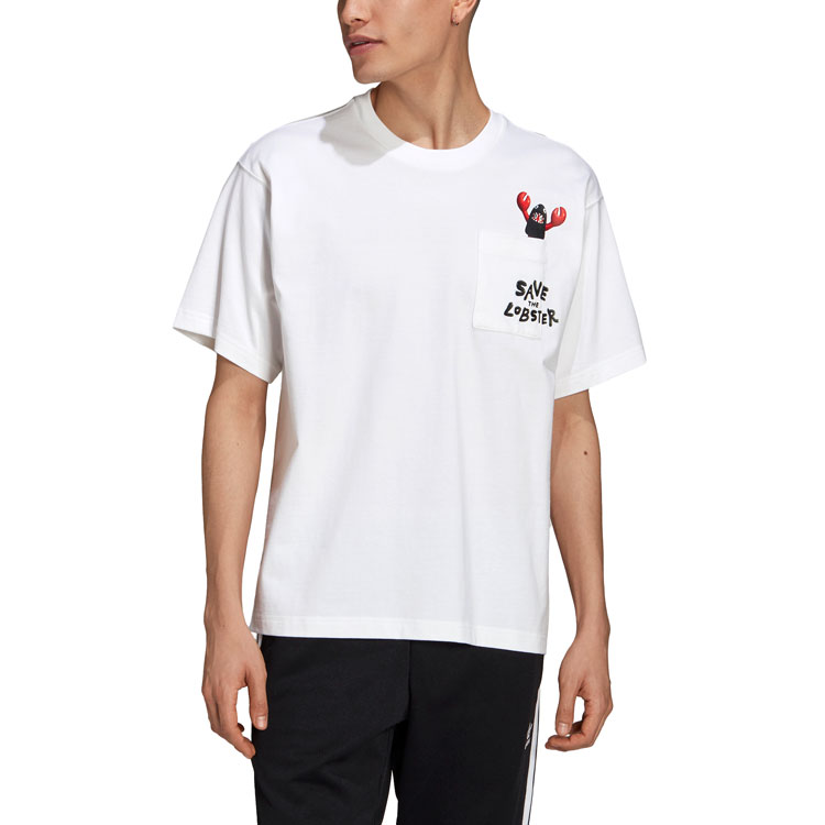 Мужская футболка adidas originals T (белая) — фото 4