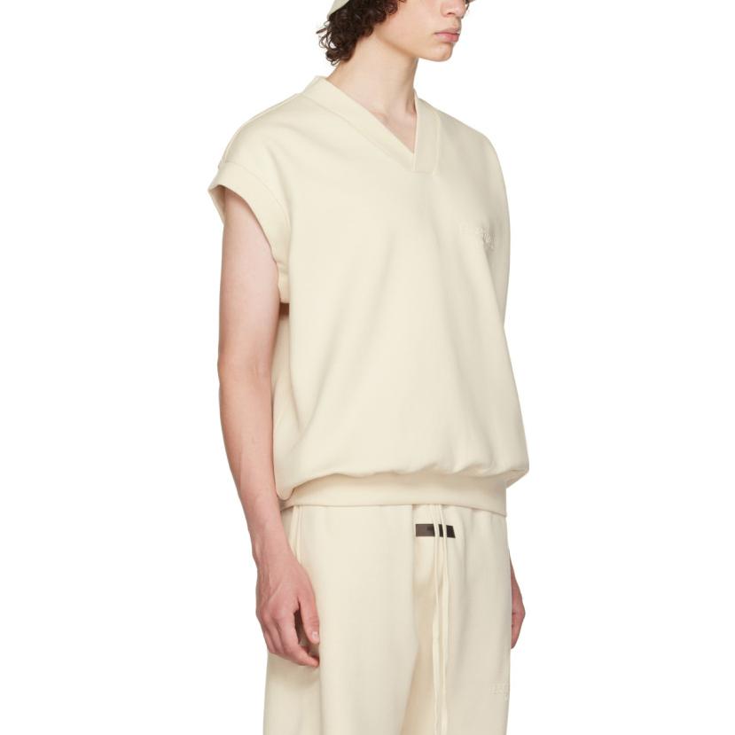 Fear of God Essentials FW22 V neck vest Egg shell V  