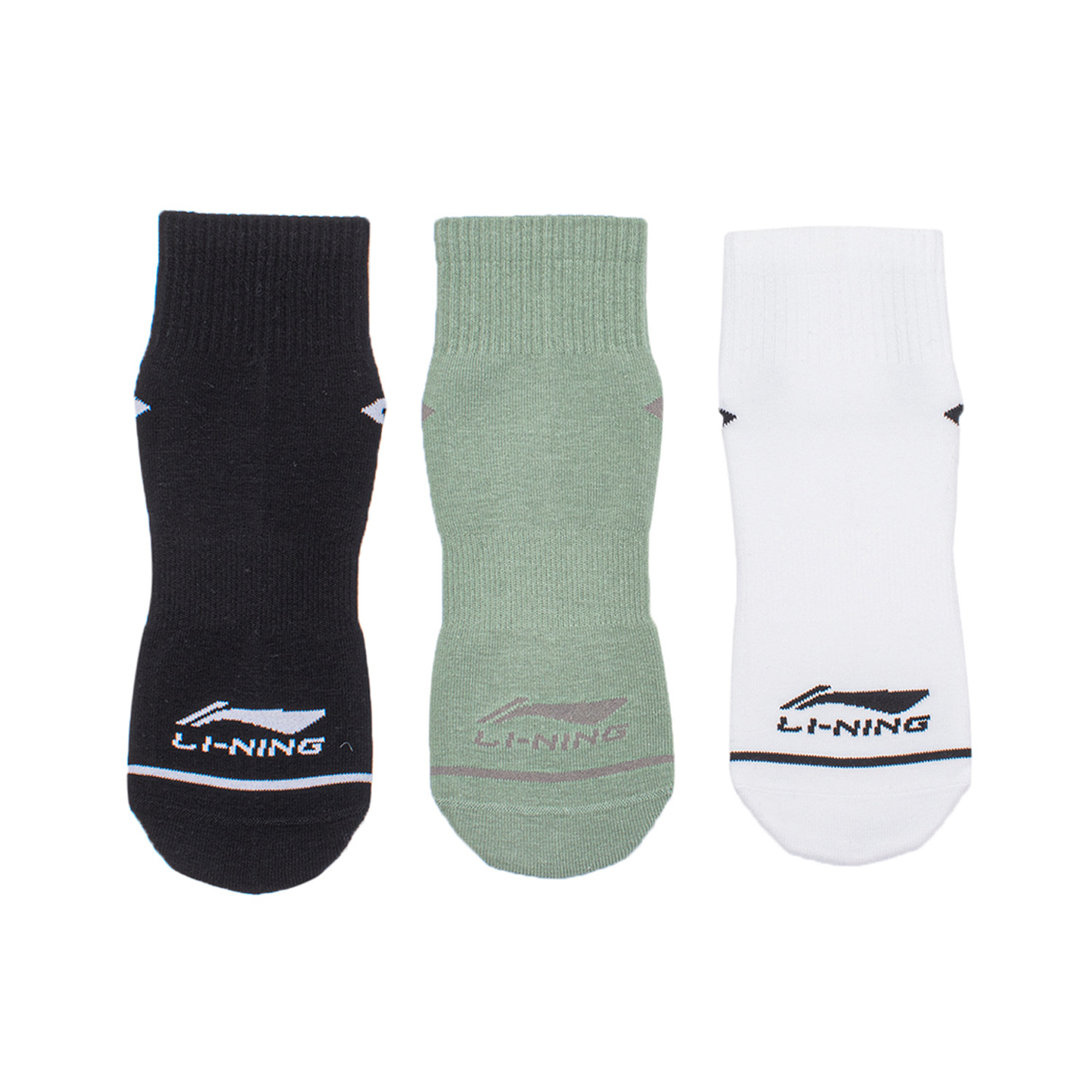 Li Ning Sports Life Collection Ankle Socks Unisex 3 Pack