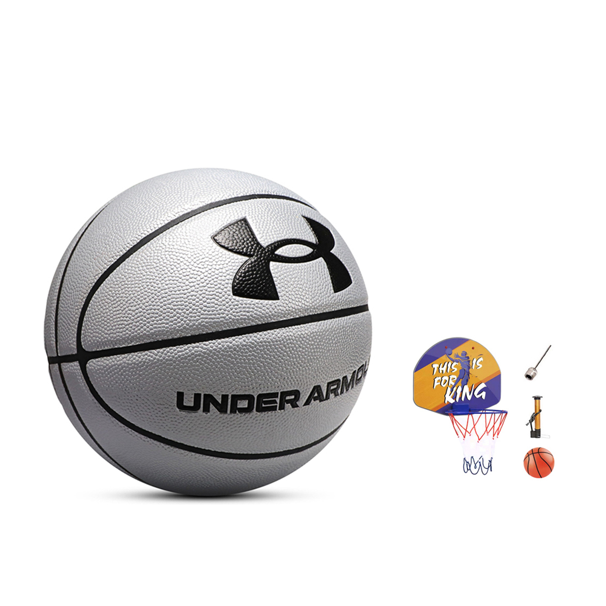Under Armour Pu Basketball Silver Size 7 Ball Training