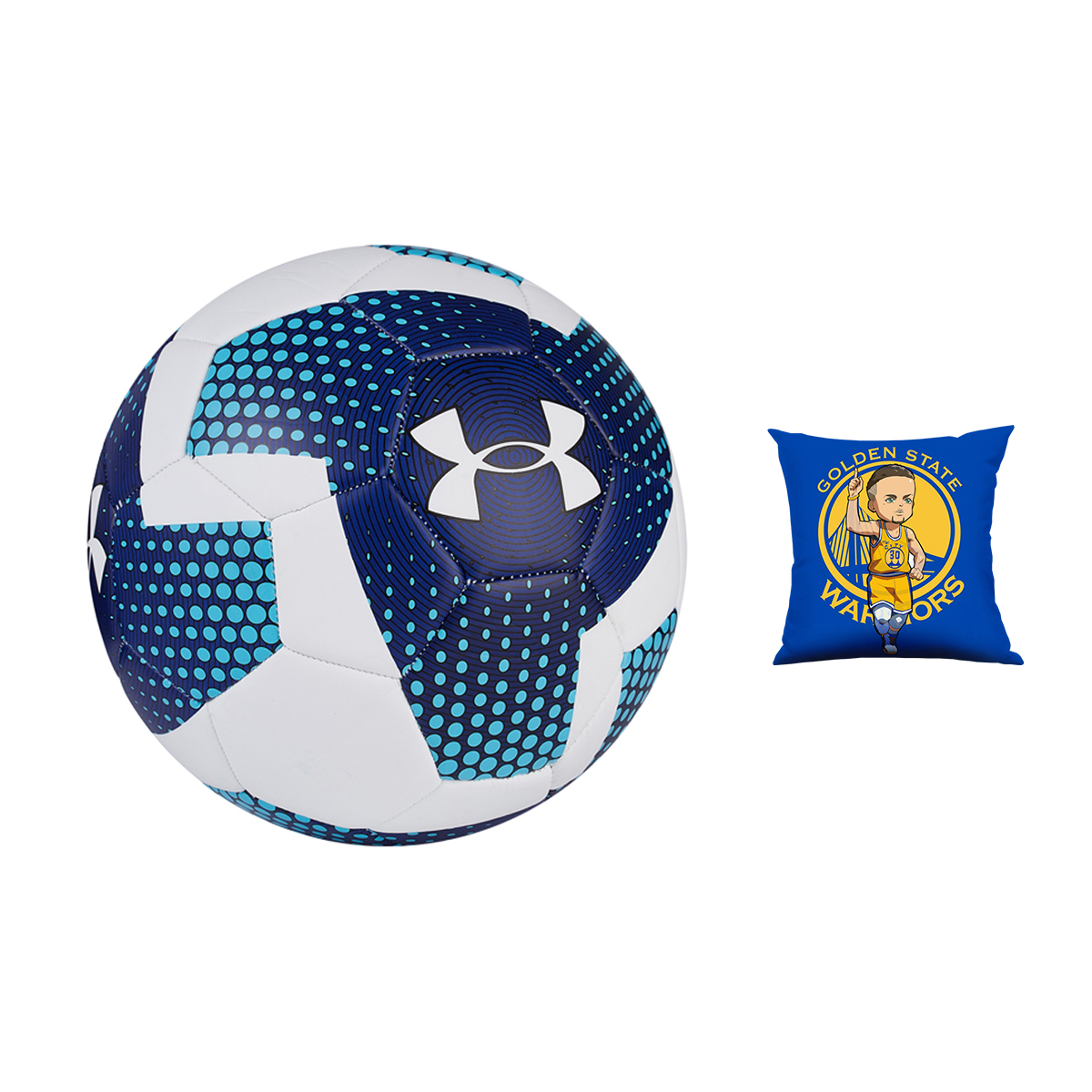 Under Armour Size 5 Soccer Ball TPU Machine Stitched Soccer Ball Unisex Blue White Multicolor
