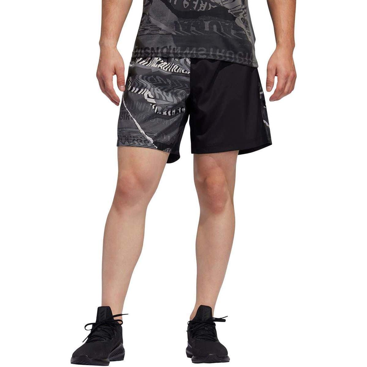 Adidas Sports Shorts Men’s Black/Gray No. 1/Gray Size 6