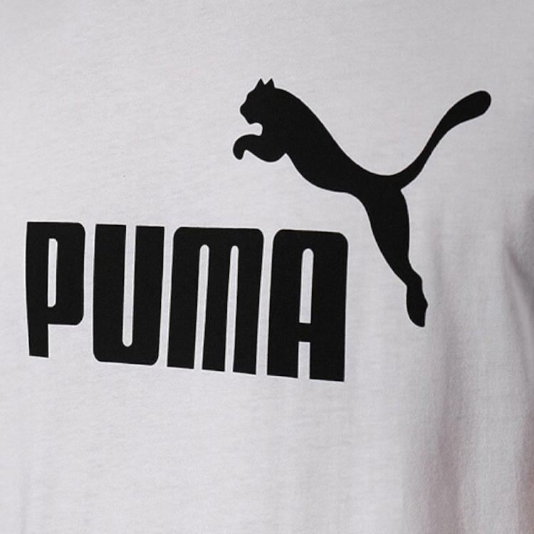 Мужская футболка PUMA x THE SMURFS ESS NO.1 Logo (белая) — фото 6