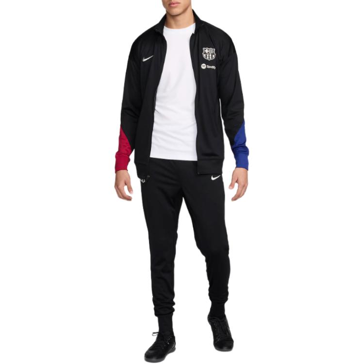 Nike Dri Fit F.C. Barcelona Strike Soccer Jersey Set Men’s Black