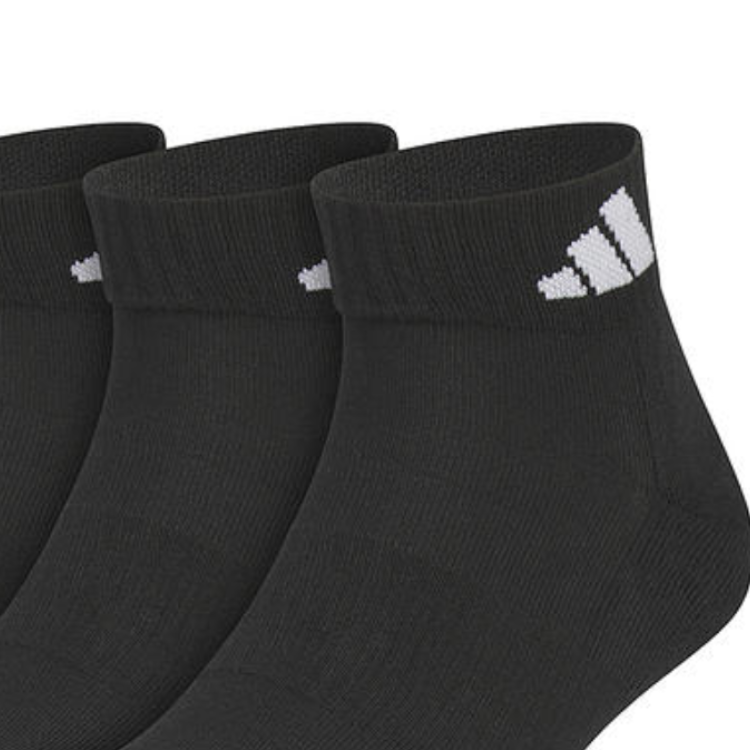 Adidas Ankle Socks Unisex 3 Pack Black