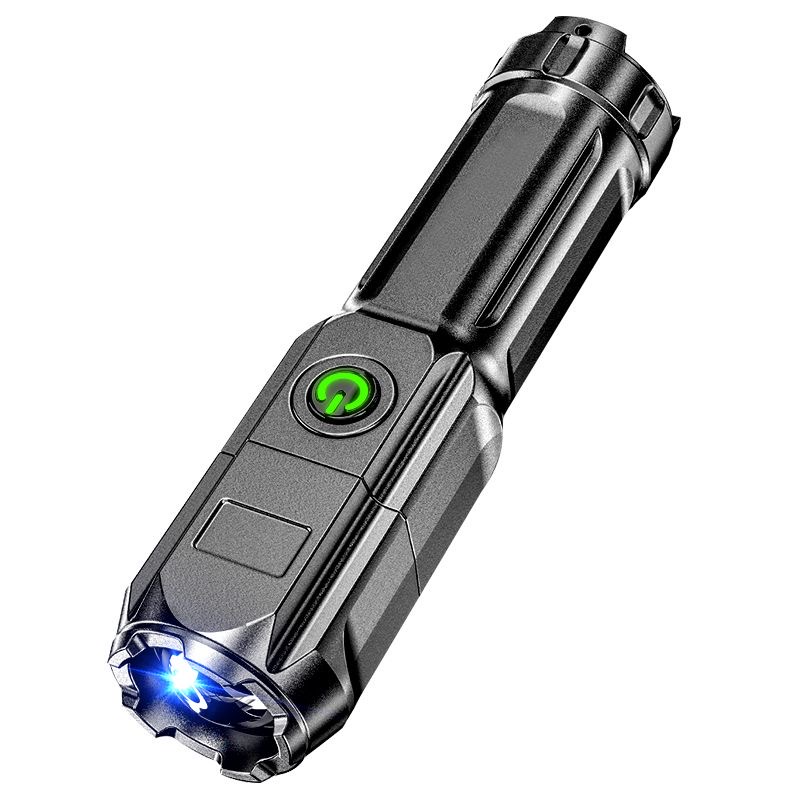 Tanlu outdoor lighting flashlight USB rechargeable outdoor camping picnic hiking and riding durable strong light super bright long shot zoom portable 12.8*3cm