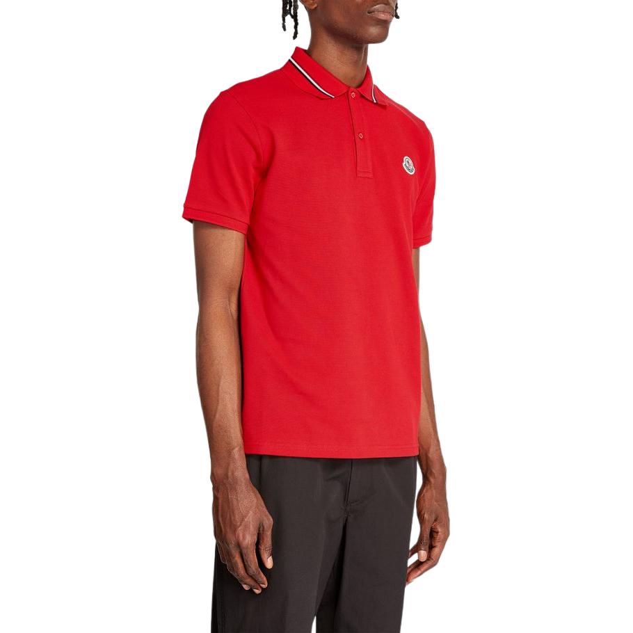 Мужская футболка Moncler J10918A0002189A16455 (красная) — фото 3