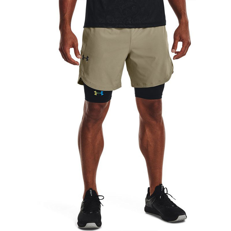 Under Armour Stretch Sports Shorts Men’s Khaki Moderate