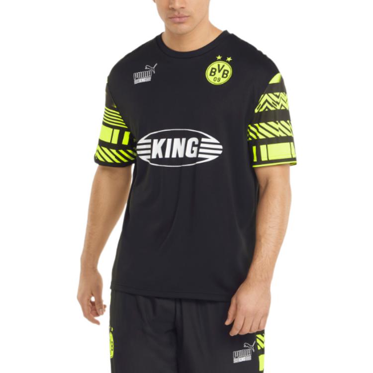 PUMA Soccer Jerseys Men’s Black Moderate Straight Fit