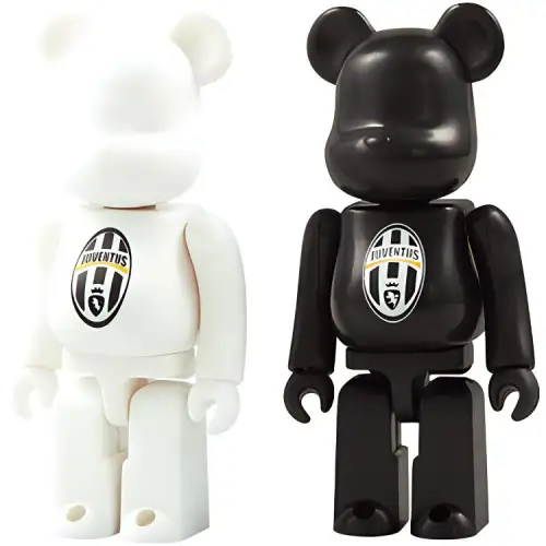 BE@RBRICK No.000JUVE JUVENTUS Juventus Serie A return commemoration 2-piece set white/black hanging card 100%