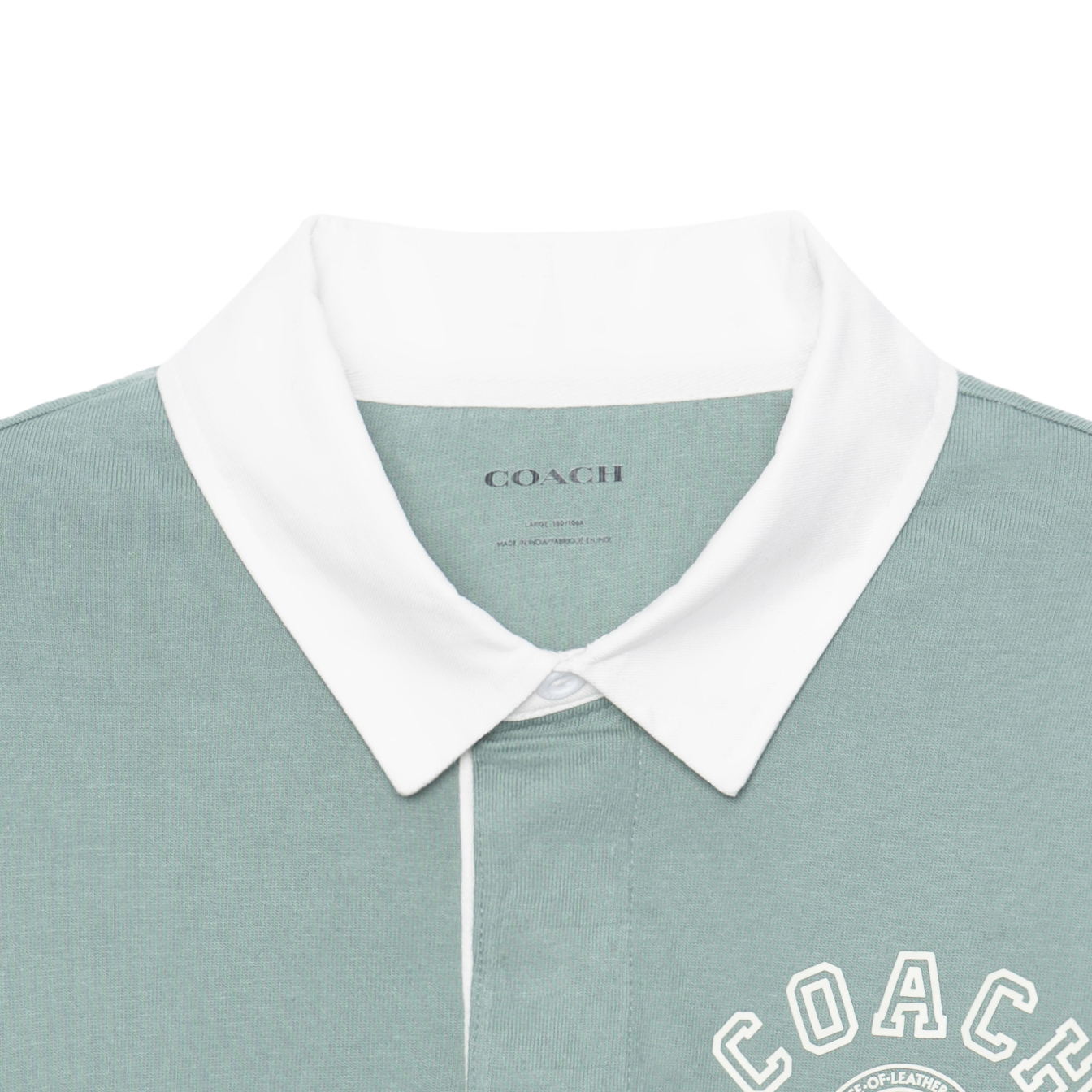 Футболка COACH SS23 LogoPolo (синяя) — фото 6