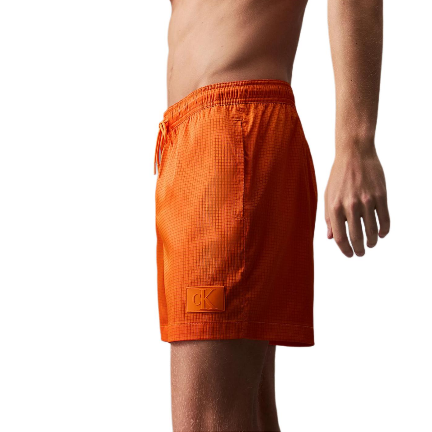 CALVIN KLEIN Swimming Shorts Europe Version Men’s Dark Saffron Multicolor