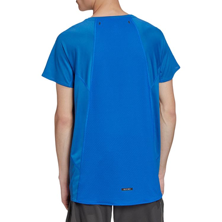 Мужская футболка adidas HEAT.RDY TEE M (синяя) — фото 4