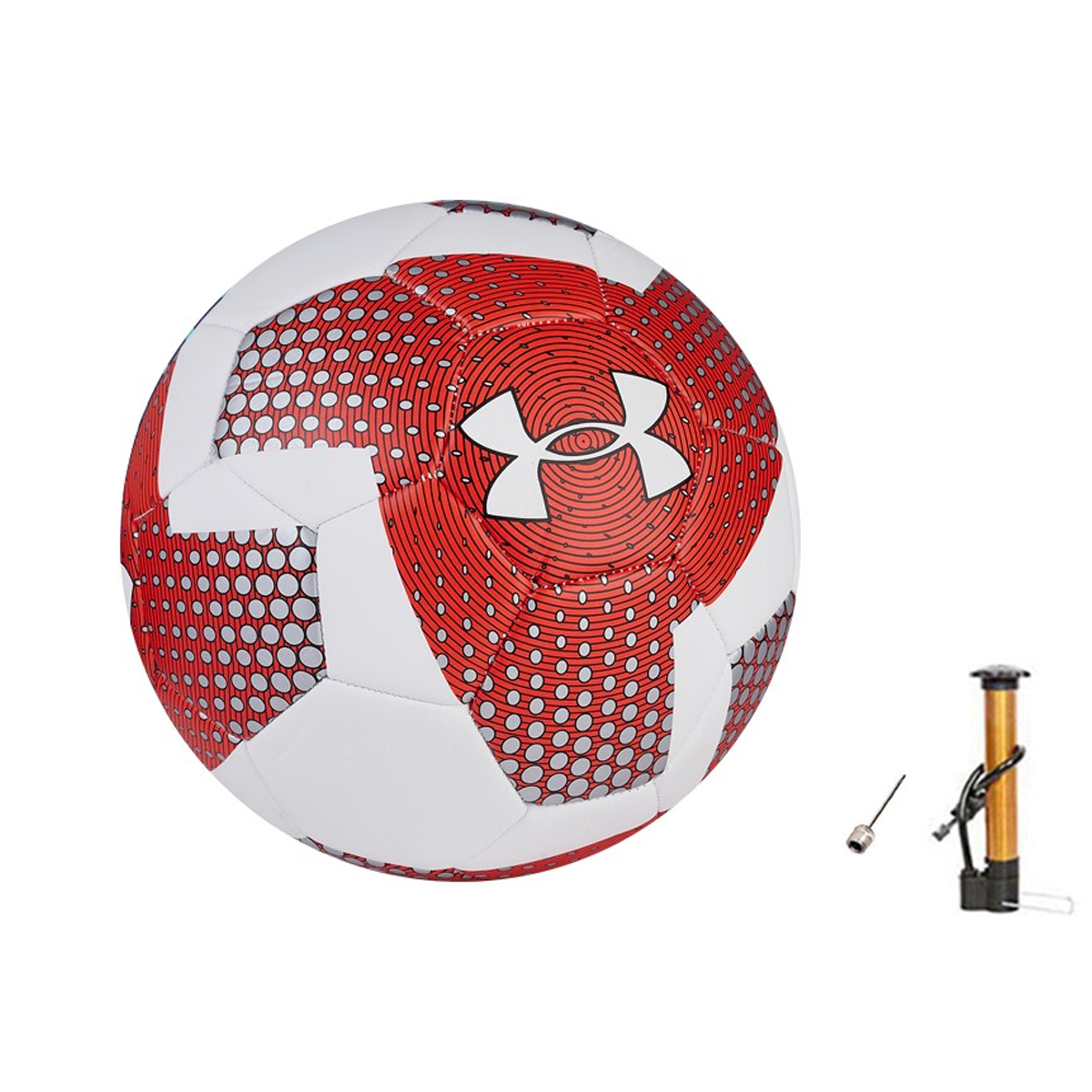 Under Armour Size 5 Soccer Ball TPU Machine Stitched Soccer Ball Unisex Red White