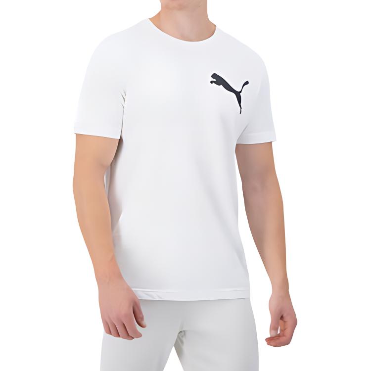 Мужская футболка PUMA PumaT Big Logo (белая) — фото 4