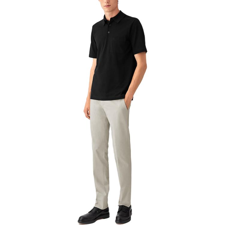 Мужская футболка Hermes Polo (черный) — фото 4