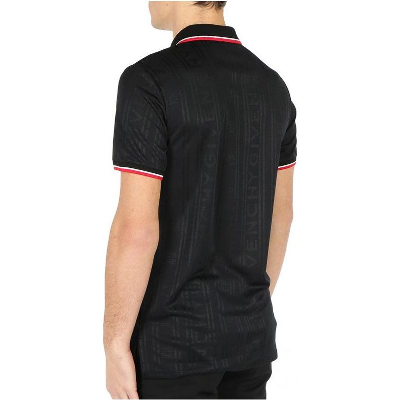 Мужская футболка-поло Givenchy Polo (черная) — фото 2