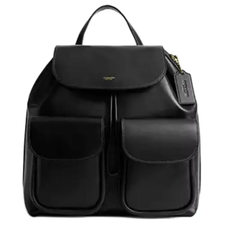 COACH Crosby Grain Leather Backpack Large Women's Black