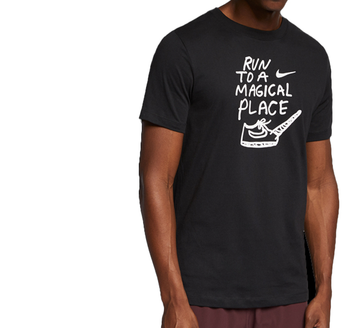 Мужская футболка Nike DRI-FIT T (черная) — фото 3
