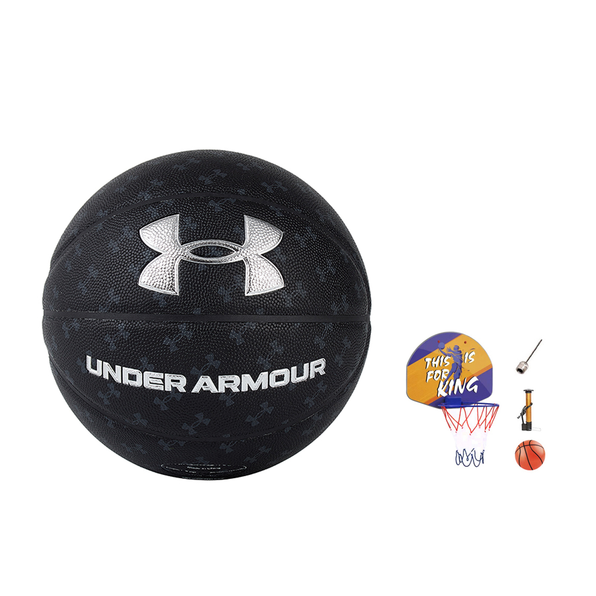 Under Armour Trendy Cool Play Collection Pu Basketball Black Size 7 Ball Training Competition Unisex