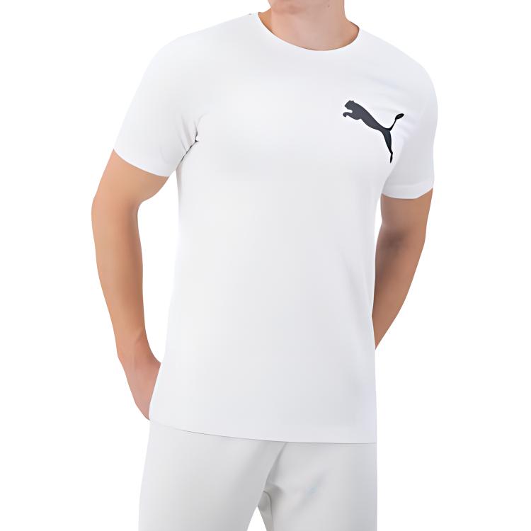 Мужская футболка PUMA PumaT Big Logo (белая) — фото 3