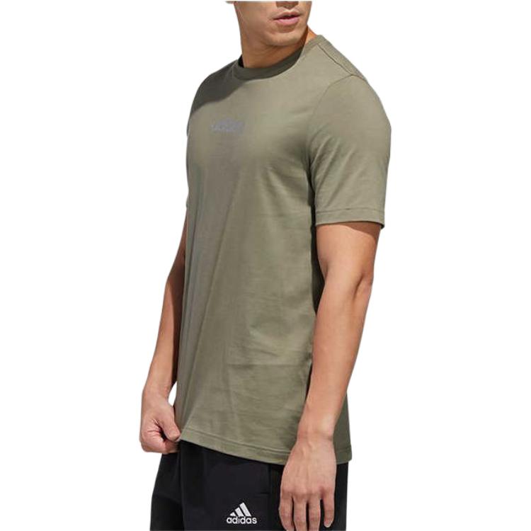 Мужская футболка adidas M E BR T (зеленая) — фото 6