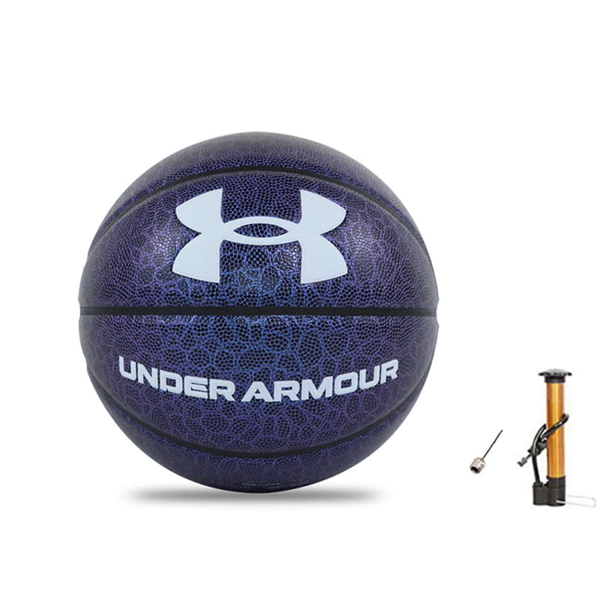 Under Armour Pu Basketball Silver Purple Size 7 Glow In The Dark Unisex