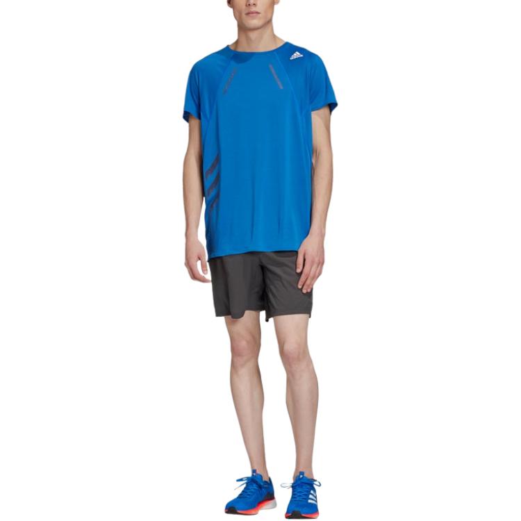 Мужская футболка adidas HEAT.RDY TEE M (синяя) — фото 5