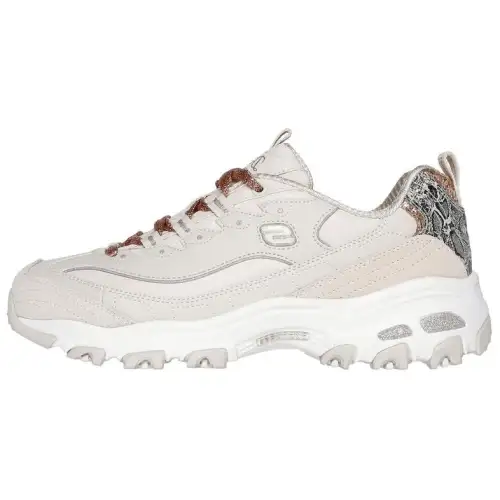Skechers Low top Casual Shoes Women's Gray Gold