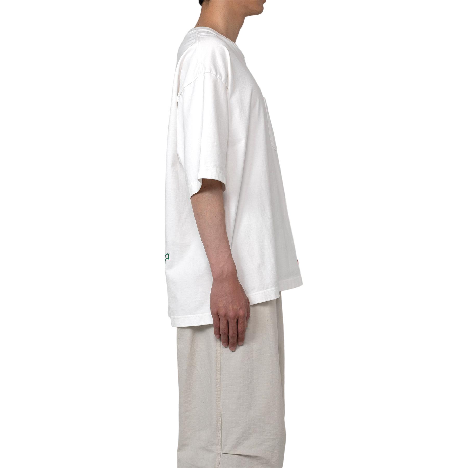 Мужская футболка Maison Mihara Yasuhiro FW24 T (белая) — фото 5