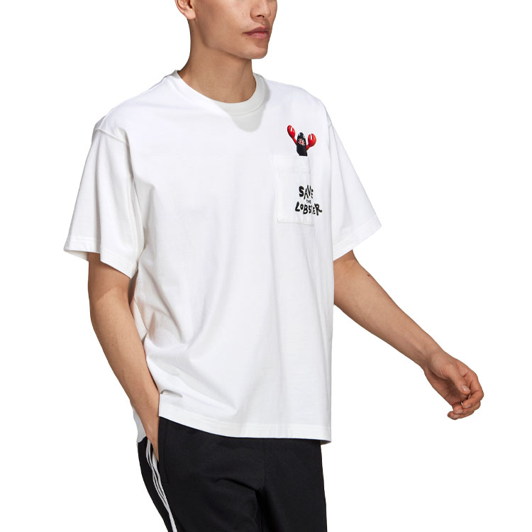 Мужская футболка adidas originals T (белая) — фото 5