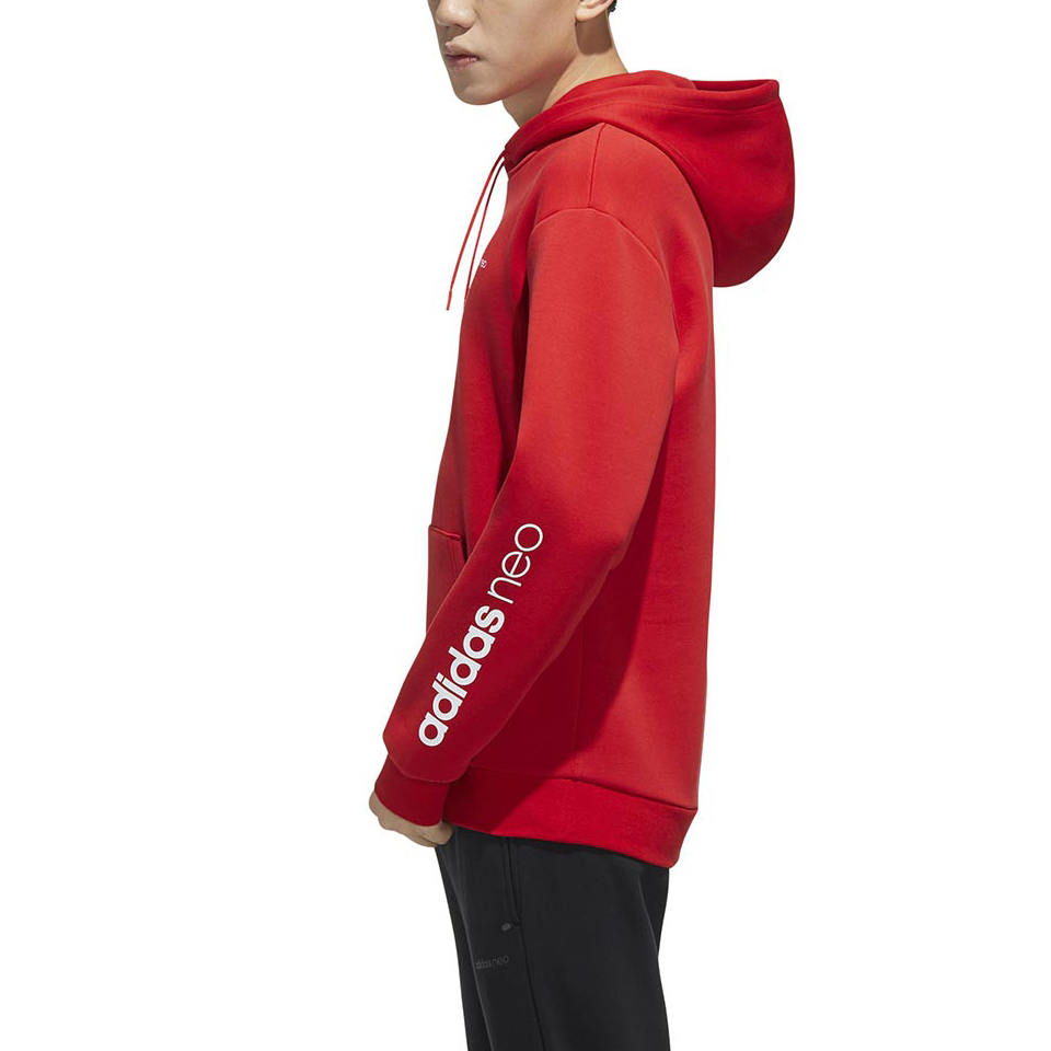 Мужское худи adidas neo M Art Hdy (красное) — фото 4