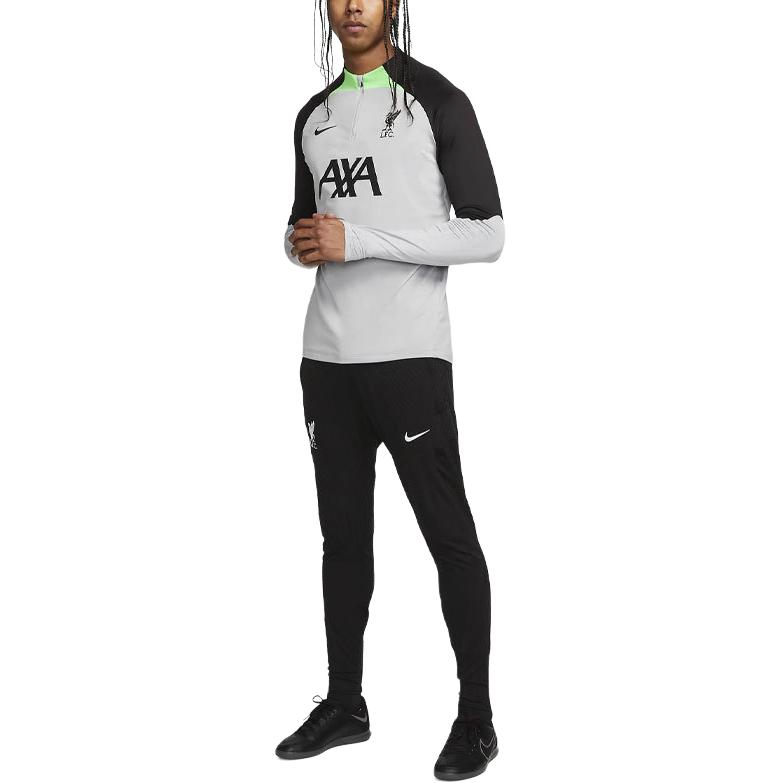 Nike Liverpool Soccer Jerseys Men’s Wolf Gray Moderate Straight Fit