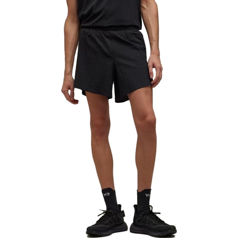 Y-3 logo-print elasticated-waist shorts