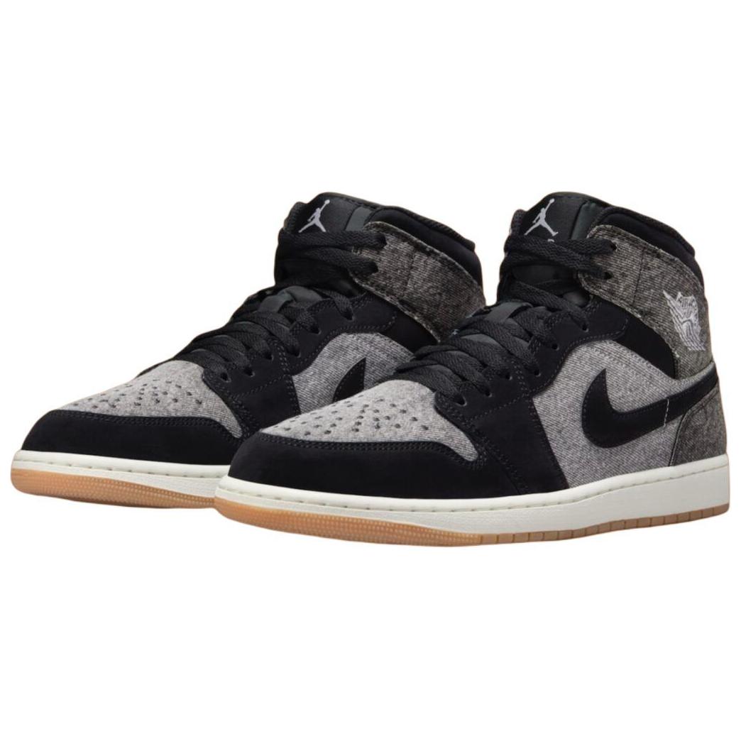 Jordan 1 Mid Se Black Denim
