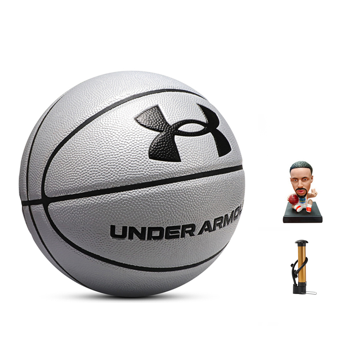 Under Armour Pu Basketball Silver Size 7 Ball Training