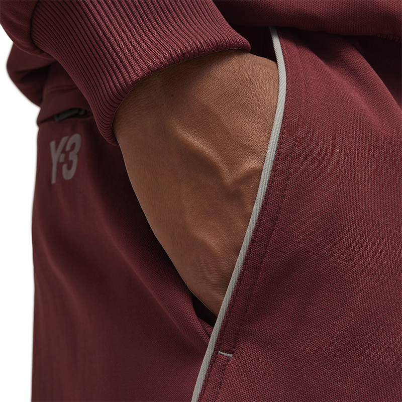 Y 3 Sports Pants Unisex Burgundy