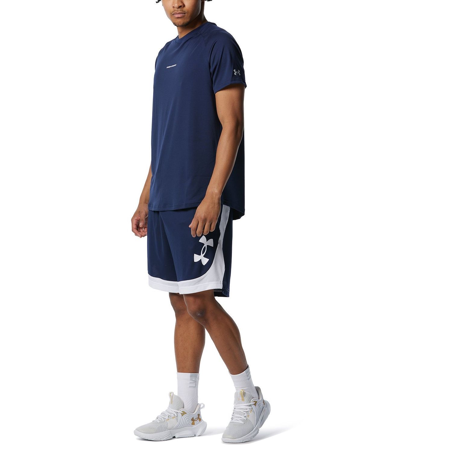 Under Armour Sports Shorts Men’s Marine Blue White Moderate