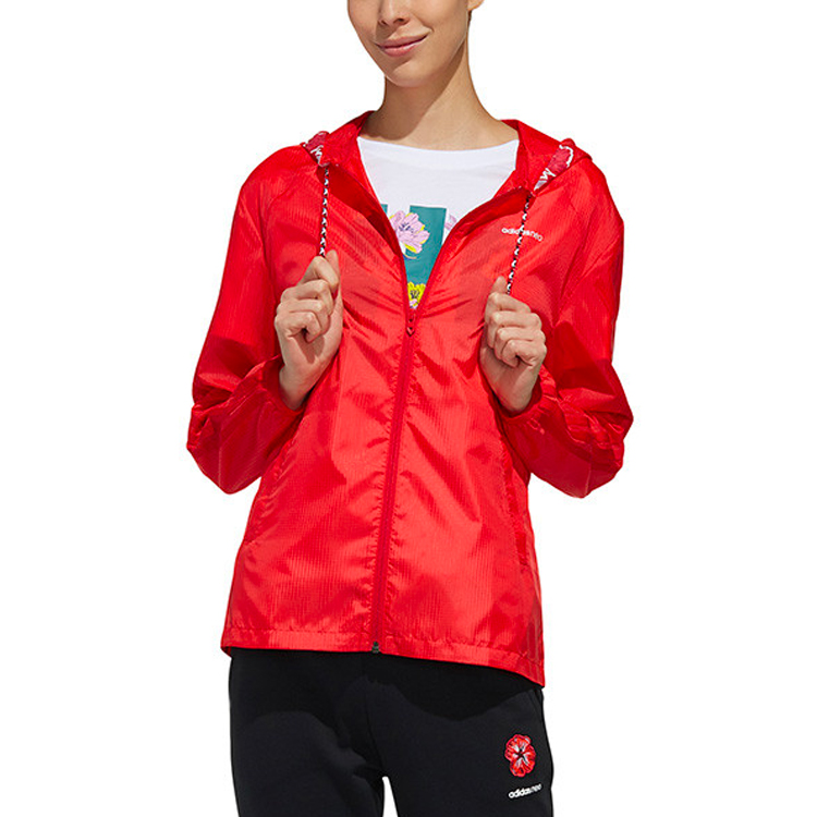 Женская куртка adidas neo (красная) — фото 3