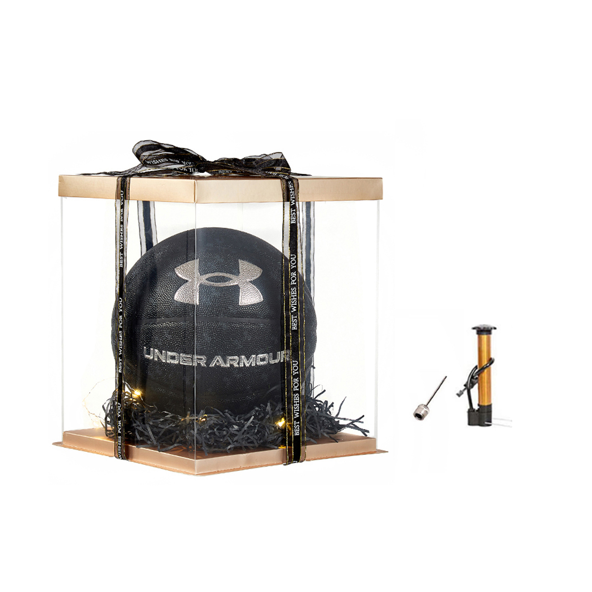 Under Armour Trendy Cool Play Collection Pu Basketball Black Size 7 Ball Training Competition Unisex