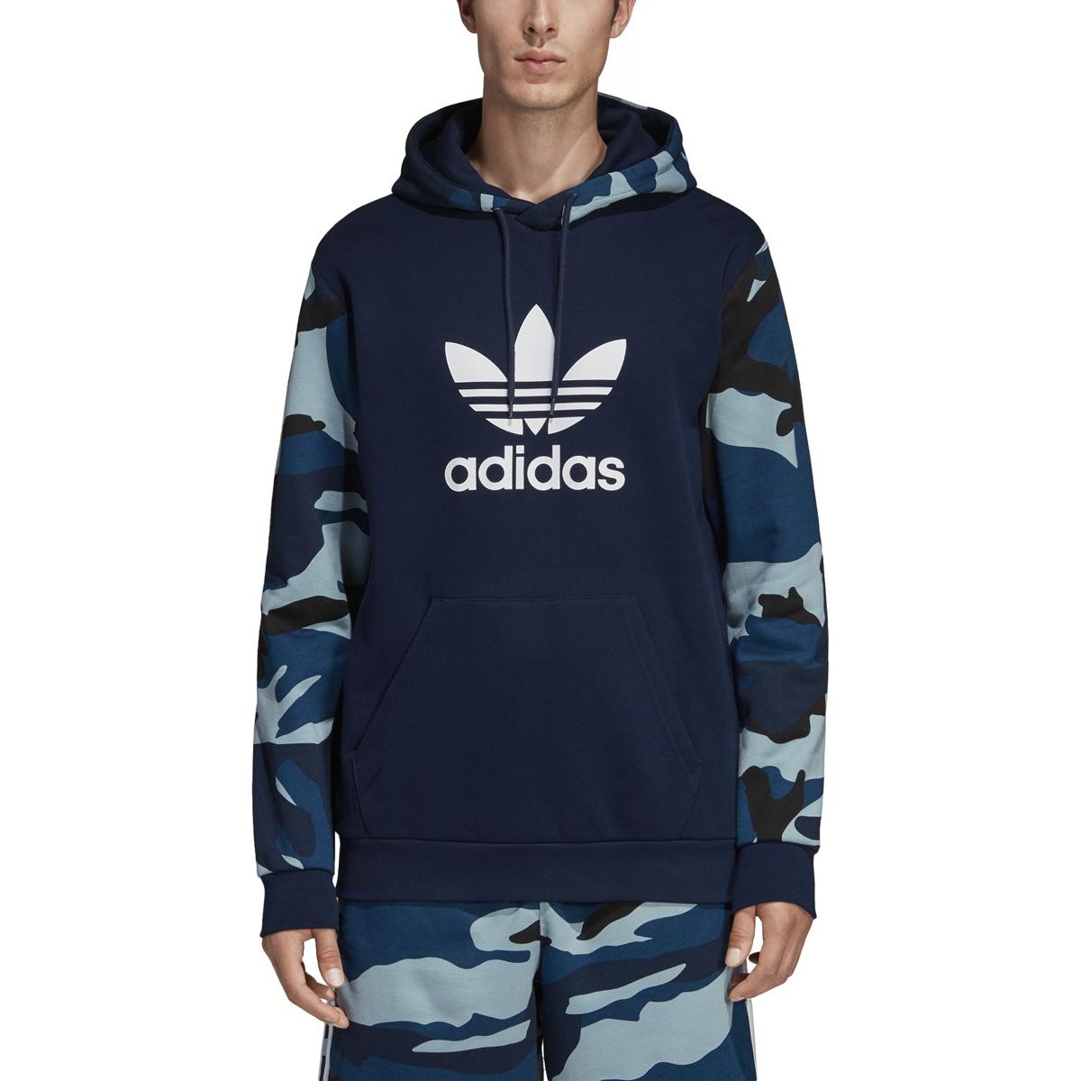 Мужское худи adidas originals Camo OTH Camo (синее) — фото 3