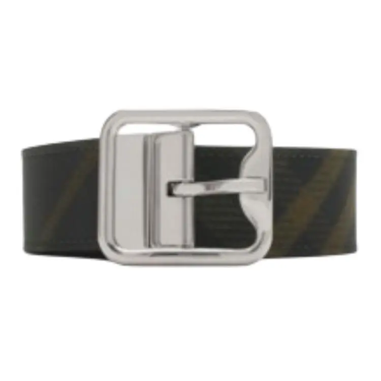 Burberry Calfskin Leather Belts Men's Black Width 3.5CM