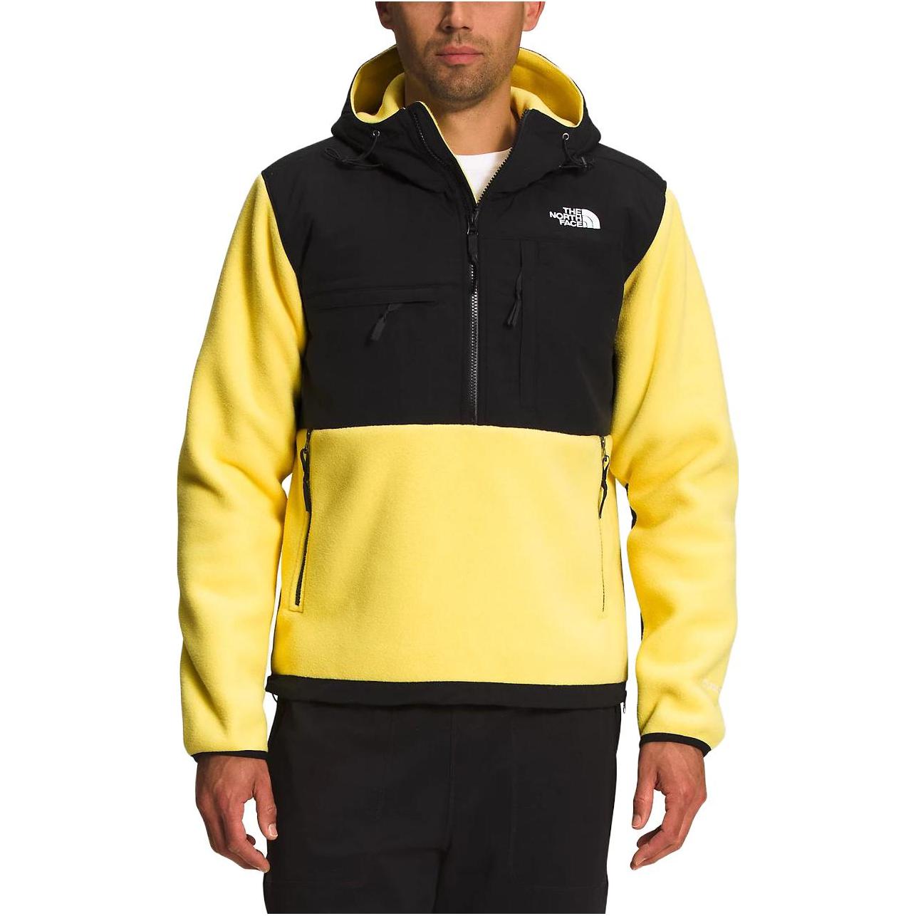 THE NORTH FACE Fleece Tops Men’s Yellow Black Hooded Moderate Other