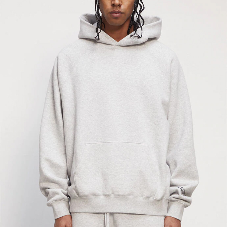 Худи Fear of God Essentials FW20 Core Hoodie Heather Greylogo (серый) — фото 4