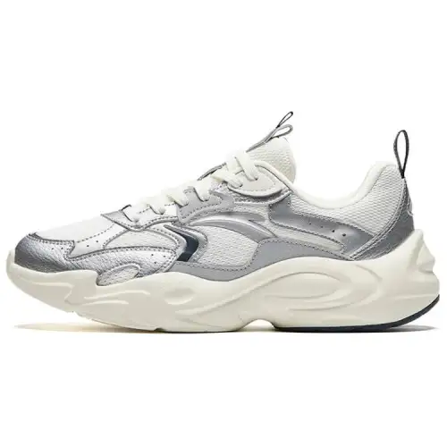 Anta Xingfeng 2 Low top Casual Shoes Men's White Silver