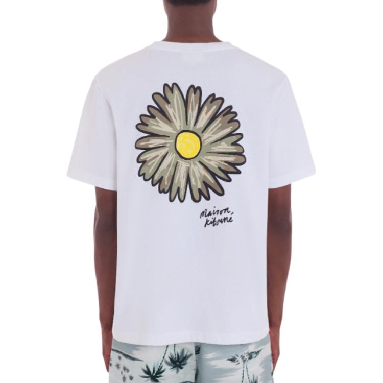 Мужская футболка Maison Kitsune SS24 (белая) — фото 5